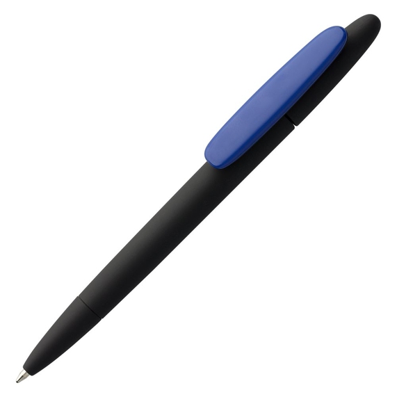 [Ручка шариковая Prodir DS5 TRR-P Soft Touch, черная с синим]