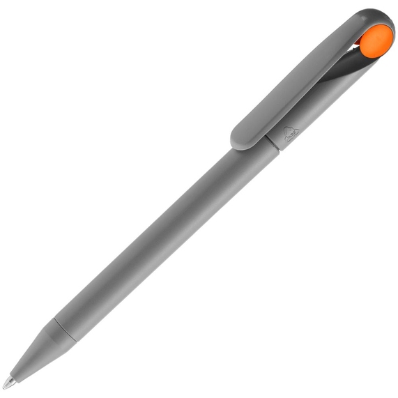 [Ручка шариковая Prodir DS1 TMM Dot, серая с оранжевым]