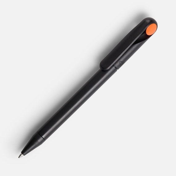 [Ручка шариковая Prodir DS1 TMM Dot, черная с оранжевым]