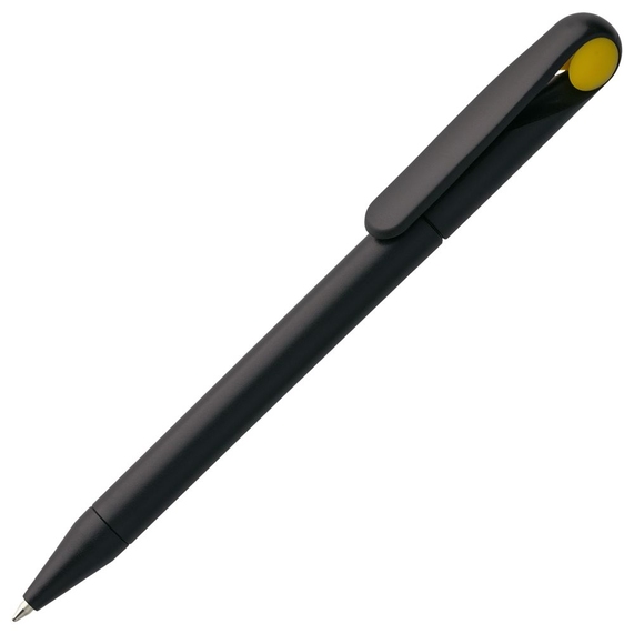 [Ручка шариковая Prodir DS1 TMM Dot, черная с желтым]
