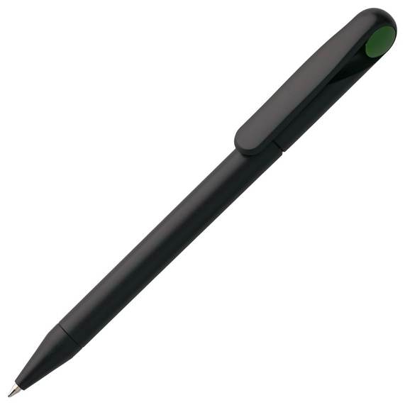 [Ручка шариковая Prodir DS1 TMM Dot, черная с зеленым]