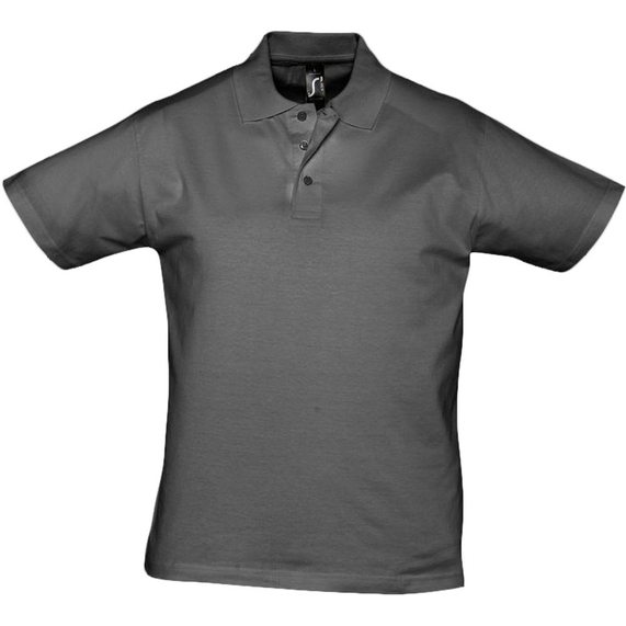 [Рубашка поло мужская Prescott men 170 темно-серая, размер M]