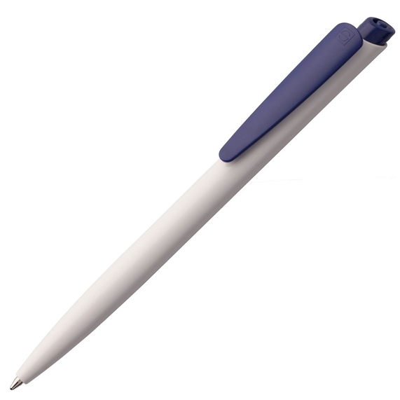 [Ручка шариковая Senator Dart Polished, бело-синяя]