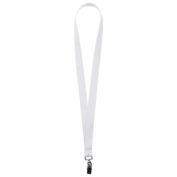 [Лента для бейджа Neckband, белая]