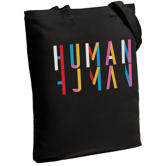 [Холщовая сумка Human, черная]
