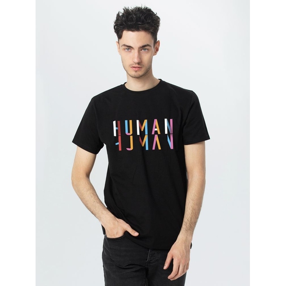 [Футболка Human, черная, размер S]
