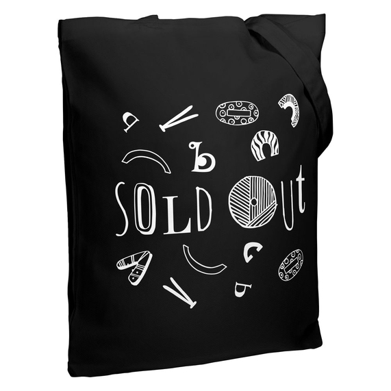 [Холщовая сумка Sold Out, черная]