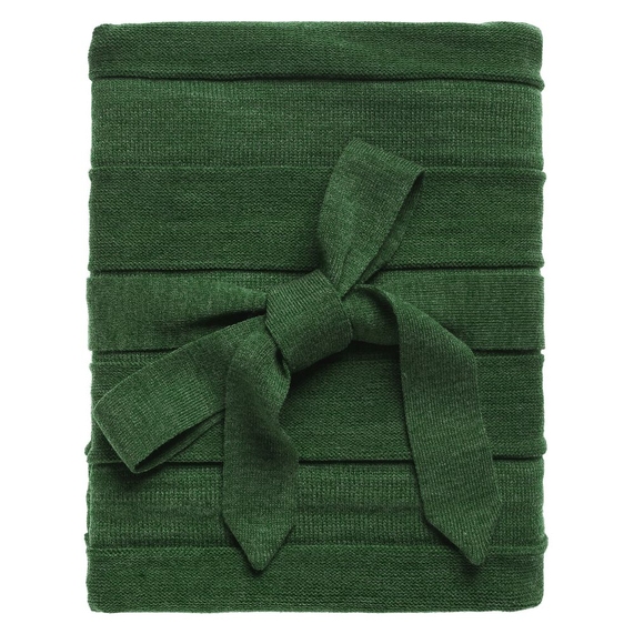 [Плед Pleat, зеленый]