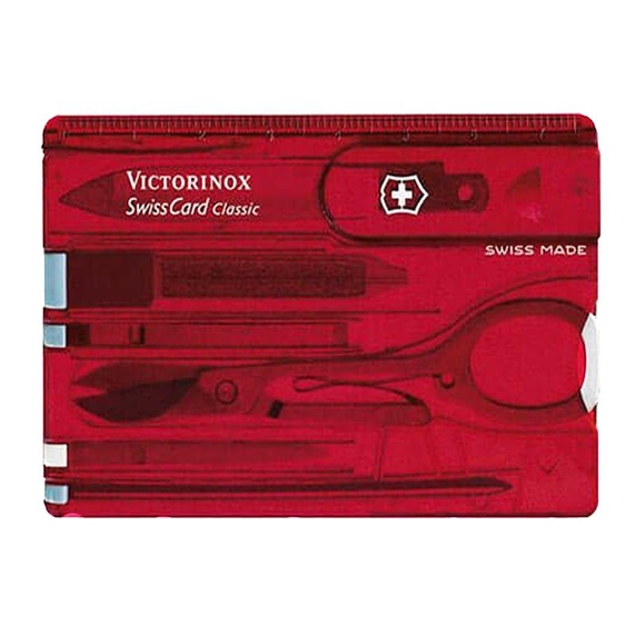[Набор инструментов SwissCard, полупрозрачный красный]