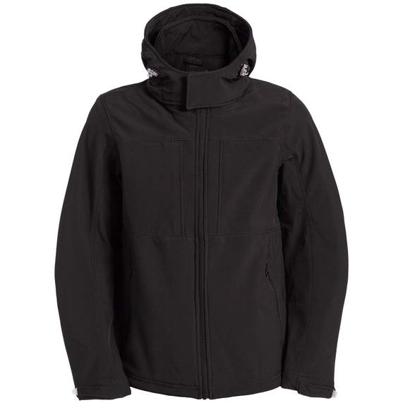 [Куртка мужская Hooded Softshell черная, размер M]