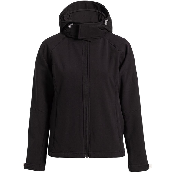 [Куртка женская Hooded Softshell черная, размер L]