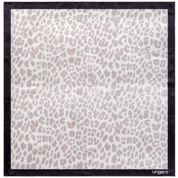 [Платок Leopardo Silk, серый]