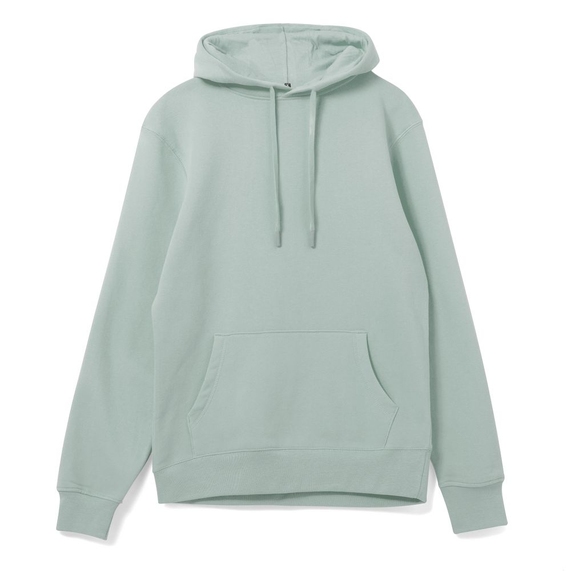 [Толстовка с капюшоном унисекс Hoodie, серо-зеленая, размер XS]