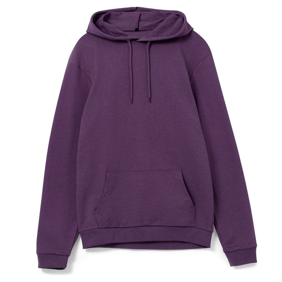[Толстовка с капюшоном унисекс Hoodie, фиолетовый меланж, размер XL]