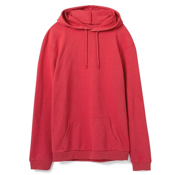 [Толстовка с капюшоном унисекс Hoodie, красный меланж, размер L]