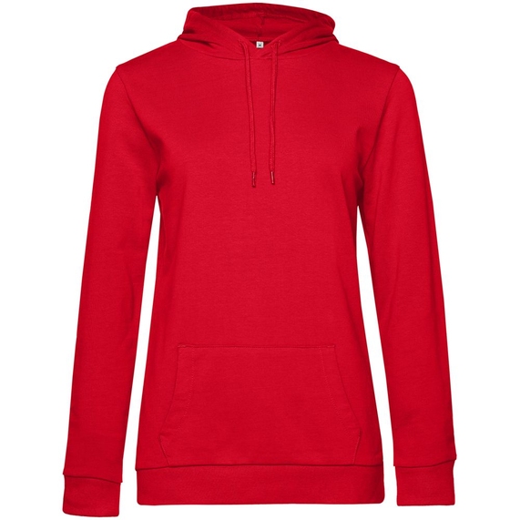 [Толстовка с капюшоном женская Hoodie, красная, размер XL]