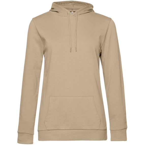 [Толстовка с капюшоном женская Hoodie, бежевая, размер S]
