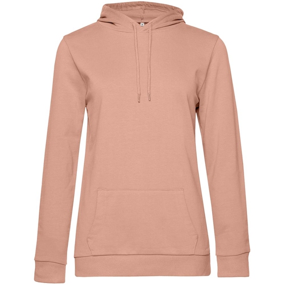 [Толстовка с капюшоном женская Hoodie, бежевая (nude), размер L]