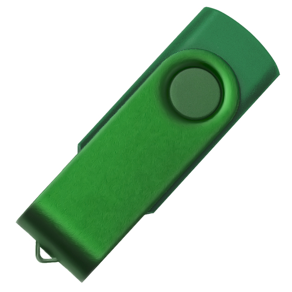 [USB flash-карта DOT (16Гб), зеленый, 5,8х2х1,1см, пластик, металл]