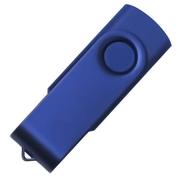 [USB flash-карта DOT (16Гб), синий, 5,8х2х1,1см, пластик, металл]