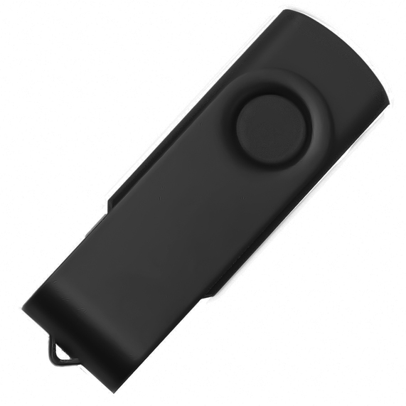 [USB flash-карта DOT (16Гб), черный, 5,8х2х1,1см, пластик, металл]