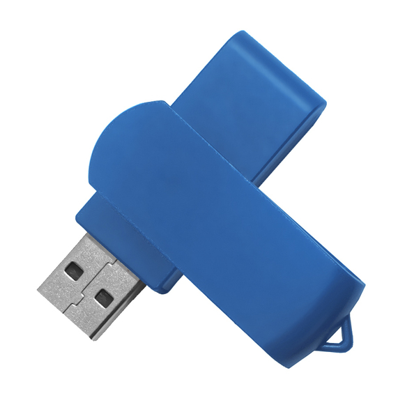 [USB flash-карта SWING (8Гб), синий, 6,0х1,8х1,1 см, пластик]