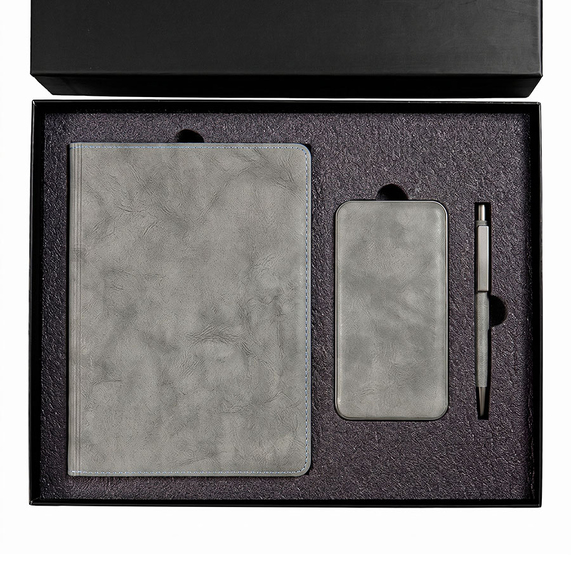 [Набор подарочный EMBER: ежедневник и power bank в коробке с ложементом]