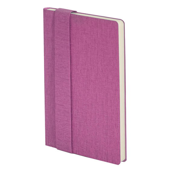 [Бизнес-блокнот А5 "Provence", розовый, мягкая обложка, в клетку]