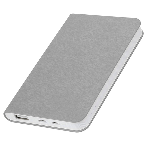 [Универсальный аккумулятор "Softi" (5000mAh),серый, 7,5х12,1х1,1см, искусственная кожа,пласти]