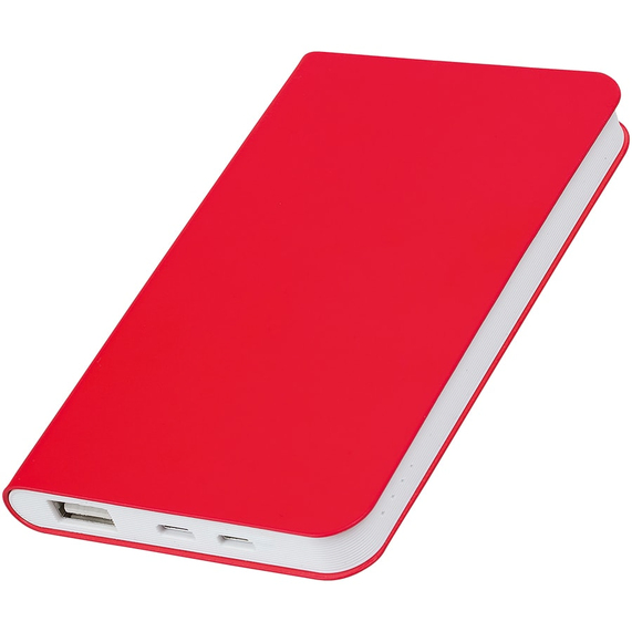 [Универсальный аккумулятор "Silki" (5000mAh),красный, 7,5х12,1х1,1см, искусственная кожа,плас]