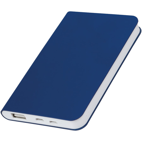 [Универсальный аккумулятор "Silki" (5000mAh),темно-синий, 7,5х12,1х1,1см, искусственная кожа,]