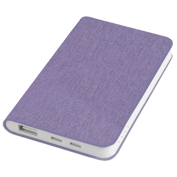 [Универсальный аккумулятор "Provence" (5000mAh),сиреневый,7,5х12,1х1,1см, искусственная кожа]