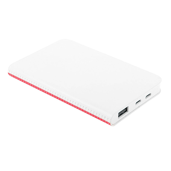 [Универсальный аккумулятор "Franki" (5000mAh),белый с красным, 7,5х12,1х1,1см]