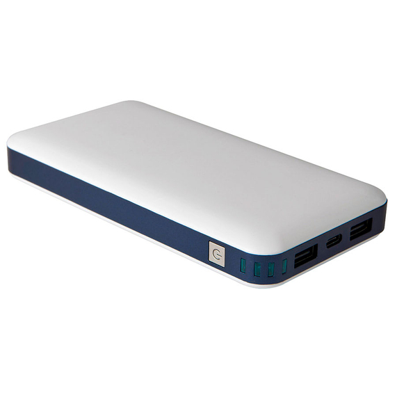 [Универсальный аккумулятор BIG POWER (20000mAh), белый, 7,5х14,8х2 см, пластик]