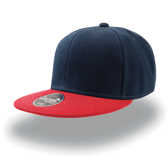 [Бейсболка SNAP BACK, 6 клиньев, пластиковая застежка]