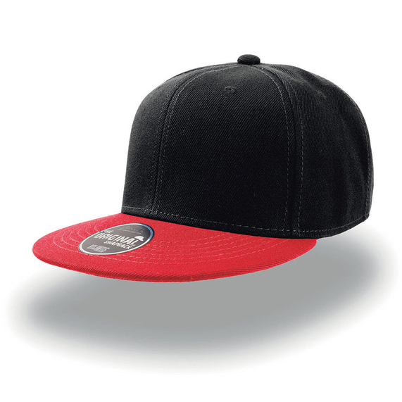 [Бейсболка SNAP BACK, 6 клиньев, пластиковая застежка]