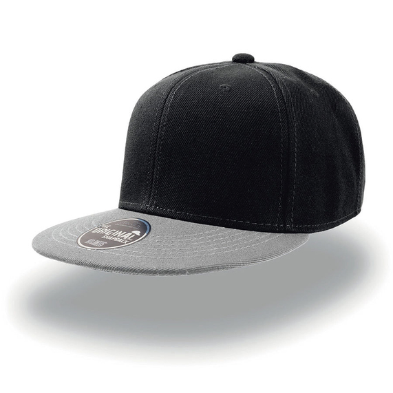[Бейсболка SNAP BACK, 6 клиньев, пластиковая застежка]