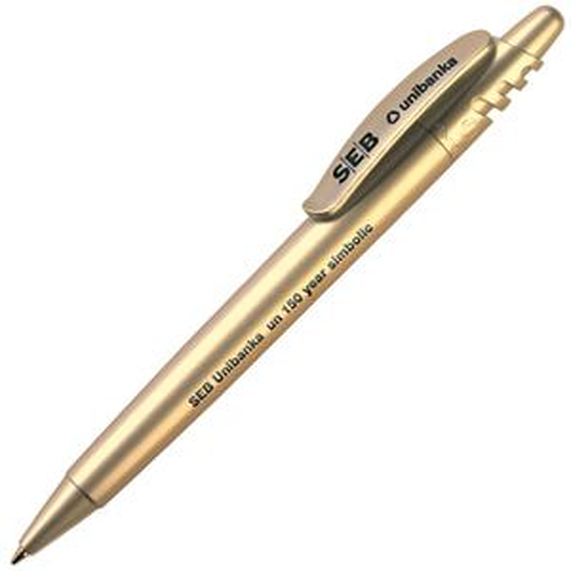[X-8 SAT, ручка шариковая, золотистый, пластик]