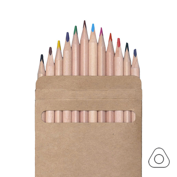 [Цветные карандаши KINDERLINE middle,12 цветов]
