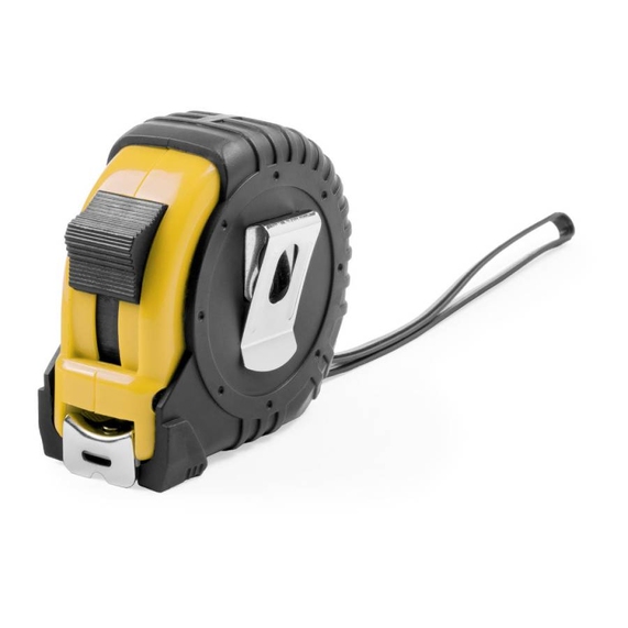 [Рулетка GRADE с металлическим клипом 7,5 м., желтая, пластик]