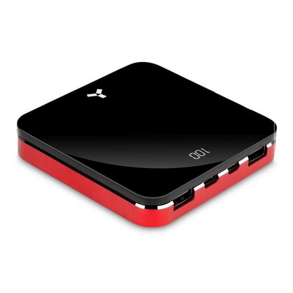 [Внешний аккумулятор Accesstyle Carmine 8MP 8000 мАч, черный/красный]