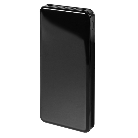 [Универсальный аккумулятор Sleek 10 (10000 мАч), черный, 14х6.8х1,5 см]