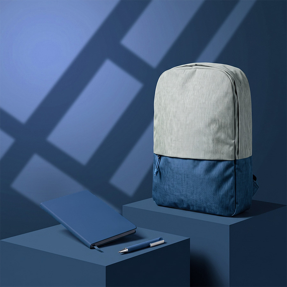 [Подарочный набор READYPACK: рюкзак, ручка, блокнот, синий]