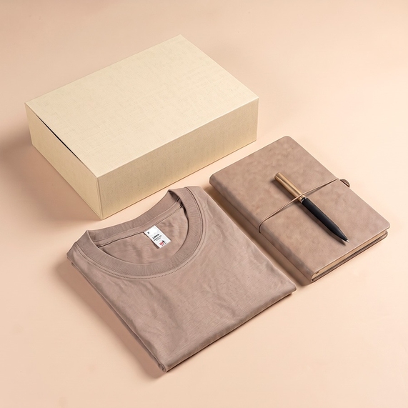 [Набор подарочный Welcome Box: футболка LIBRA размер XL, ежедневник, ручка в коробке]