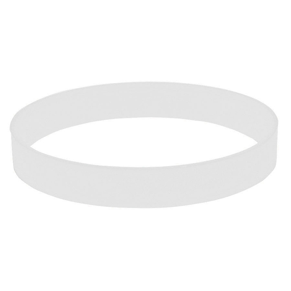 [Браслет силиконовый FEST; 20 x 1,2 x 0,2 см; белый; силикон]