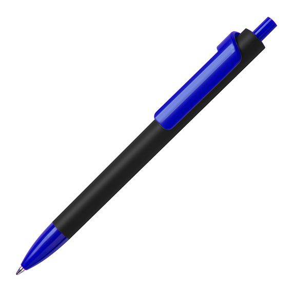 [Ручка шариковая FORTE SOFT BLACK, покрытие soft touch]