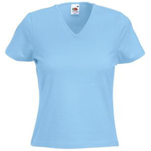 [Футболка женская LADY FIT V-NECK T 210]