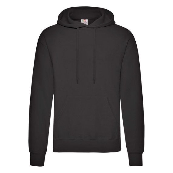 [Толстовка CLASSIC HOODED 3XL черный 80% хлопок, 20% полиэстер, плотность 280г/м2]