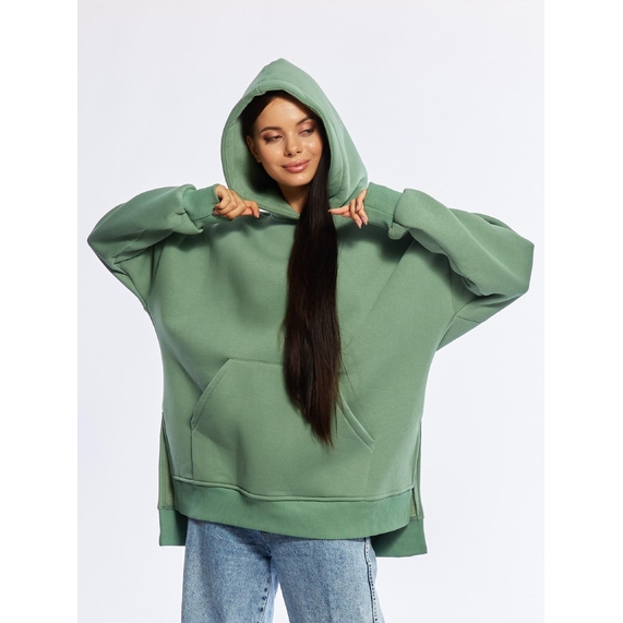 [Худи унисекс оверсайз BB Vancouver 2XL/3XL Хаки 2XL/3XXL]