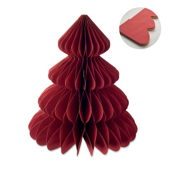 [Paper Xmas tree decoration красный]